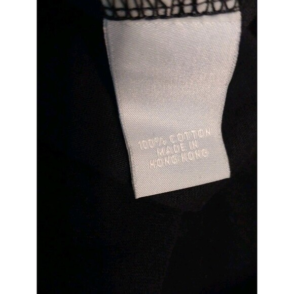 Liz & Me Women's Top 3X Navy Blue Americana Stars 100% Cotton Short Sleeve Tee - Picture 7 of 8